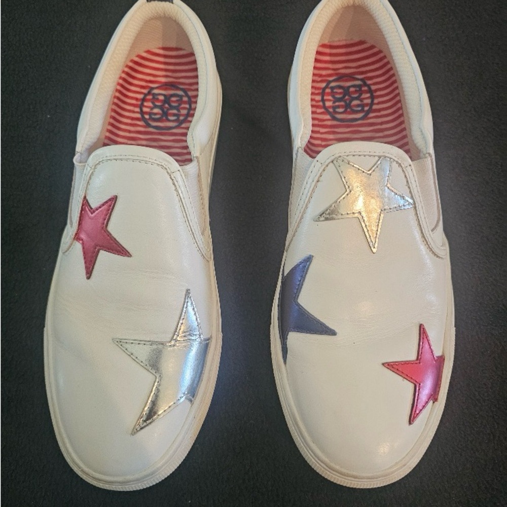White GFore Golf Shoes with Star Accents